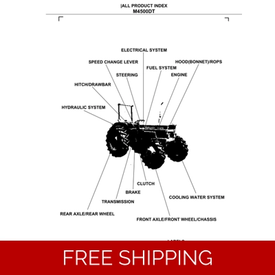 KUBOTA M4500DT PARTS MANUAL